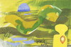 Cartoon: Color. Yellow Sea (small) by Kestutis tagged yellow,sea,dada,postcard,color,kestutis,lithuania
