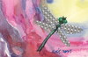 Cartoon: Dragonfly. Libelle (small) by Kestutis tagged dragonfly libelle kestutis lithuania dada postcard