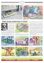 Cartoon: Etudes of the city (small) by Kestutis tagged etude watercolor causerie newspaper kestutis lithuania