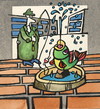 Cartoon: FOUNTAIN (small) by Kestutis tagged angler,fountain,city,stadt,fish,summer,kestutis,lithuania