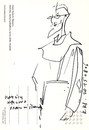Cartoon: Franciscan. Sketch (small) by Kestutis tagged franciscan sketch kestutis lithuania