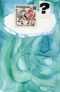 Cartoon: Lets see whats under the ice (small) by Kestutis tagged ice,winterolympic,hockey,dada,postcard,kestutis,lithuania,briefmarke,games,2026,milan,cortina