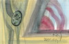 Cartoon: Malachite in watercolor (small) by Kestutis tagged dada,postcard,malachite,watercolor,kestutis,lithuania,art,nature,kunst,farbe