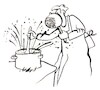 Cartoon: Man in the kitchen at home (small) by Kestutis tagged man,kitchen,home,kestutis,lithuania