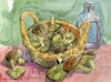 Cartoon: Mushrooms yellow knight (small) by Kestutis tagged mushroom,watercolor,kestutis,lithuania
