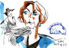 Cartoon: My wife. Dalia (small) by Kestutis tagged sketch kestutis lithuania postcard