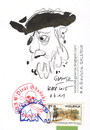 Cartoon: Pirat Gdanski (small) by Kestutis tagged dada postcard sketch pirate kestutis lithuania gdansk