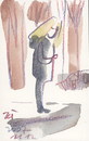 Cartoon: Postcard.Observations (small) by Kestutis tagged observations postcard post sketch