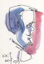 Cartoon: Sketch. Profile 1. (small) by Kestutis tagged profile,postcard,portrait,sketch,mail,kestutis,lithuania