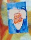 Cartoon: Self-portrait in neo cubism (small) by Kestutis tagged portrait cubism kestutis lithuania mail art kunst dada postcard