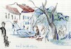 Cartoon: September Sunday in the city squ (small) by Kestutis tagged sketch,vilnius,city,september,kestutis,lithuania