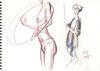 Cartoon: Sketch. Artist and model 5 (small) by Kestutis tagged sketch,artist,kestutis,lithuania