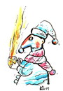 Cartoon: SNUFFLES. SCHNUPFEN. SLOGA (small) by Kestutis tagged snuffles,schnupfen,winter,kestutis,krankheit,patient,disease