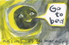 Cartoon: Solar eclipse (small) by Kestutis tagged solar,eclipse,dada,postcard,moon,astronomy,kestutis,lithuania,bed