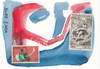Cartoon: Stamps smiling. DADA Postcard (small) by Kestutis tagged smile,man,woman,erotic,nature,postcard,kestutis,lithuania,postage,stamp