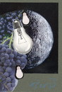 Cartoon: Unseen side of the moon (small) by Kestutis tagged moon aeronautics postcard space kestutis lithuania collage