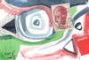 Cartoon: Urgent. Chile. Education (small) by Kestutis tagged chile,education,dada,postcard,art,kunst,kestutis,lithuania