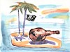 Cartoon: Vacation in the caribbean (small) by Kestutis tagged vacation caribbean pirate sea kestutis lithuania summer
