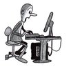 Cartoon: At work (small) by chrim tagged chrim,pencil,pc,cartoon,office