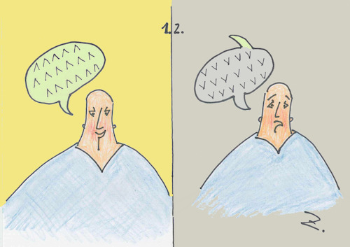 Cartoon: deceptiveness (medium) by Zoran tagged deceptiveness,opinion,fraud,inconsistency