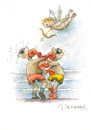 Cartoon: ohne Titel (small) by jiribernard tagged sport,boxen,kampf,amor,liebe,amorschuß,versuch,ring,versöhnung,frieden