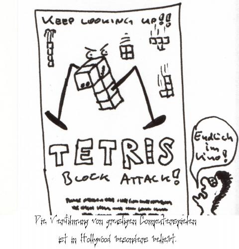 Cartoon: Tetris - Block Attack! (medium) by al_sub tagged tetris,film,game,movie