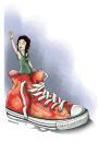 Cartoon: converse (small) by Dimoulis tagged shoes