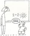 Cartoon: the arrogance of youth (small) by ouzounian tagged kids,school,teachers,math,artisticlicense,arrogance