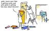 Cartoon: wallpaper and stuff (small) by ouzounian tagged wallpaper,men,women,projects,tv
