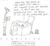 Cartoon: chewing gum and stuff (small) by ouzounian tagged work,fridays,boredom