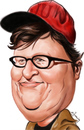 Cartoon: Michael Moore (small) by cristianst tagged famous,people