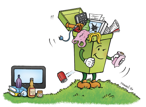 Cartoon: Recycling (medium) by dragas tagged trash,destruction,ecological,nature,serbia,pancevo,dragas,green