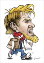 Cartoon: Robert Prosinecki (small) by dragas tagged robert,prosinecki,croatia,red,star,fotbal,serbia,lion