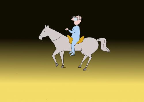 Cartoon: Horse (medium) by Slobodan Trifkovic tagged horse