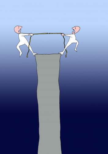 Cartoon: Rope (medium) by Slobodan Trifkovic tagged rope