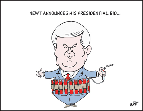 Cartoon: NEWT BOMB (medium) by gibby9 tagged newt