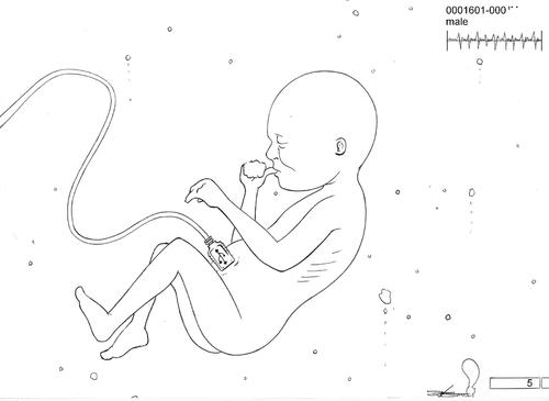 Cartoon: future? (medium) by James tagged baby,tech,technology,future,born,new