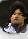 Cartoon: Maradona (small) by ilustraguga tagged maradona,digital,illustration