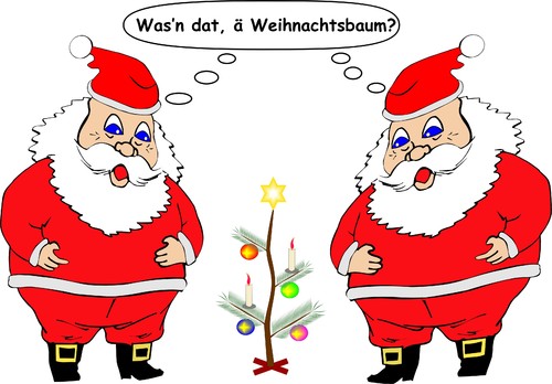 Cartoon: der Weihnachtsbaum (medium) by RiwiToons tagged weihnachtsmann,christbaum,tanne,tannenbaum,baumschnuck,christbaumschmuck