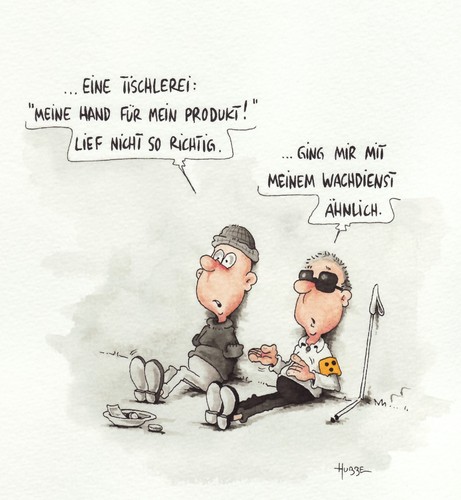 Cartoon: pleite (medium) by ms rainer tagged behinderung,blind,bettler,geld