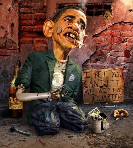 Cartoon: Hard Times (medium) by RodneyPike tagged barack,obama,caricature,illustration,rwpike,rodney,pike