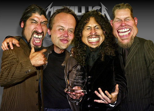 Cartoon: Metallica - A Group Caricature (medium) by RodneyPike tagged metallica,caricature,illustration,rwpike,rodney,pike