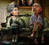 Cartoon: Reminiscence (small) by RodneyPike tagged clinton obama caricature illustration rwpike rodney pike