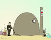 Cartoon: Japanisches Neujahrsfeuerwerk! (small) by Pierre tagged neujahr,fukushima,ameisenbär,muschel,miesmuschel