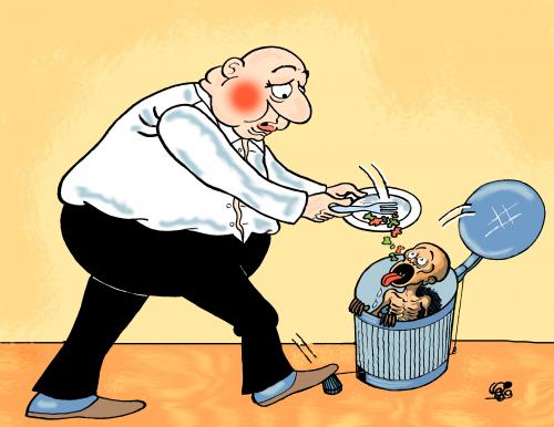 Cartoon: FEED... (medium) by Vejo tagged hunger,feed,injustice