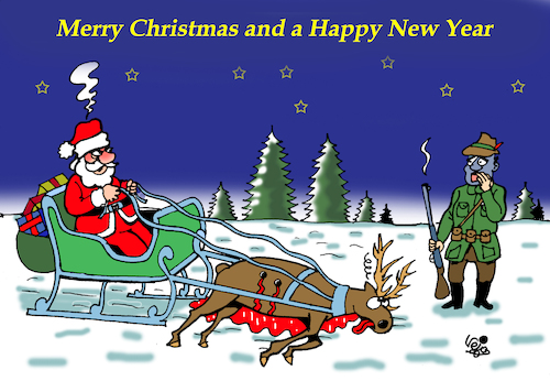 Cartoon: Santa Claus (medium) by Vejo tagged santa,claus,christmas