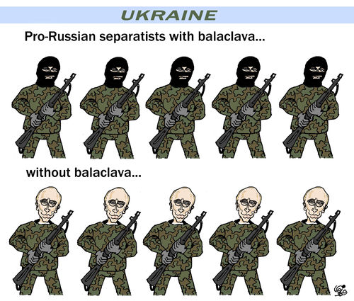 Cartoon: UKRAINE (medium) by Vejo tagged poetin,ukraine,separatists