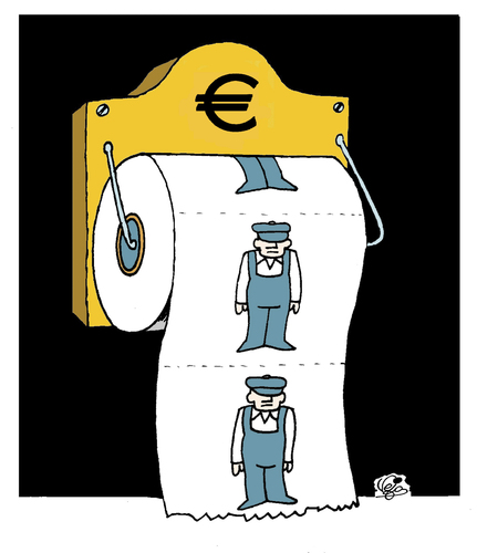 Cartoon: Without words... (medium) by Vejo tagged workers,crisis,multinationals