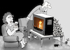 Cartoon: TV watching in the Putin Era (small) by Vejo tagged ukraine,putin,russia,war,warcrimes,civilians