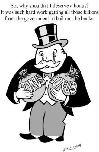 Cartoon: Bonus (medium) by Alan tagged tears,monopoly,banker,dollar,bonus,money